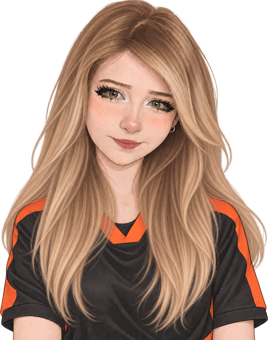 Illustrated portrait of Charlotte, swag_charhar